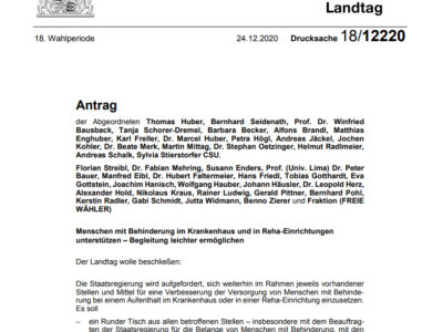 Assistenz während Krankenhausaufenthalten oder in Reha-Einrichtungen