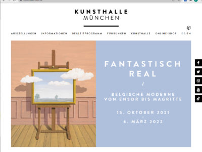 Inklusives Führungsangebot der Kunsthalle München zur Ausstellung „Fantastisch real. Belgische Moderne von Ensor bis Magritte“