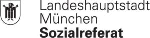 Wappen mit dem Münchner Kindl und der Aufschrift Landeshauptstadt München Sozialreferat